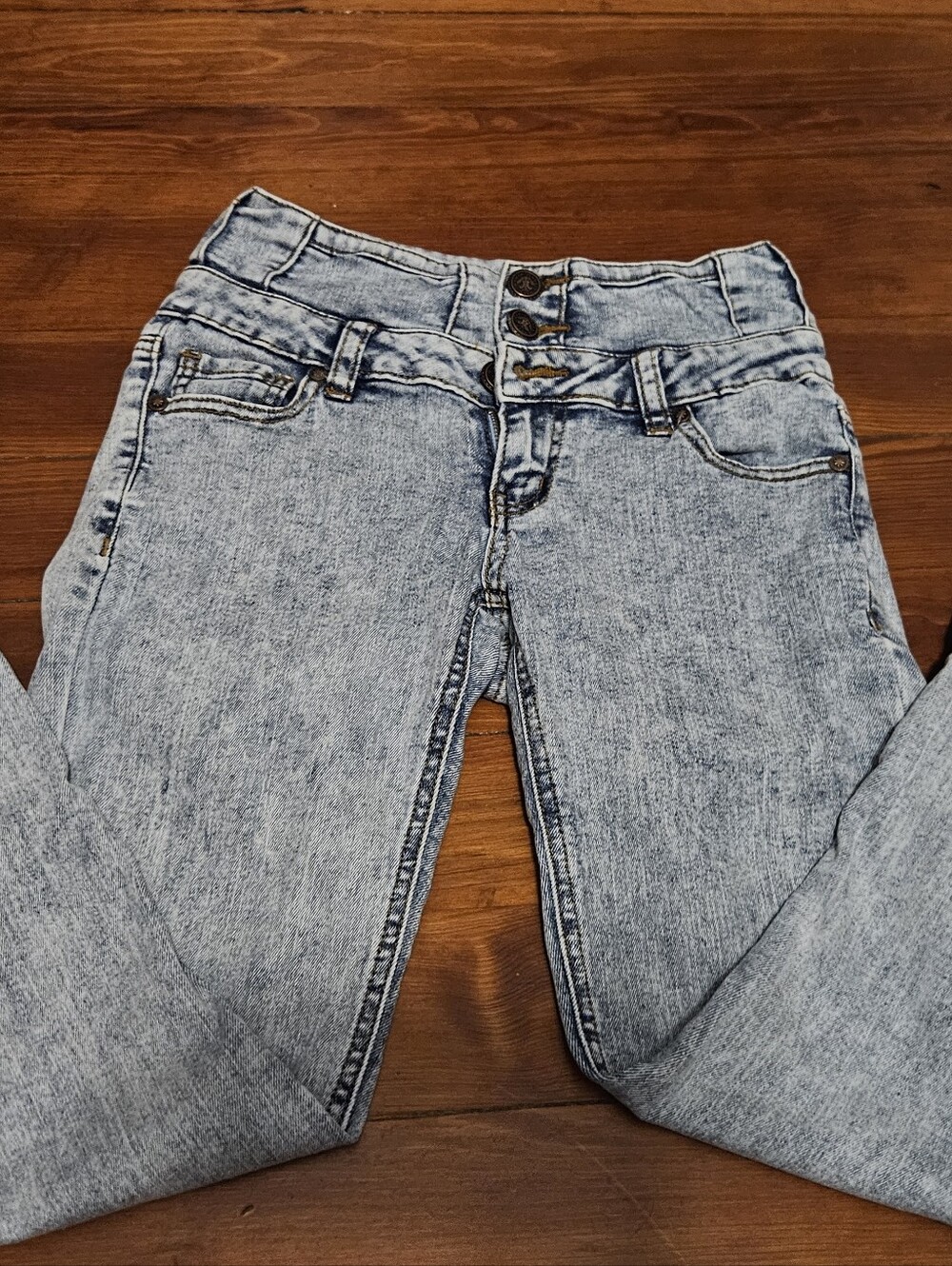 Size 3 * Wax Jean * High Waisted Skinny Stretch * Light Wash NEW
